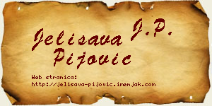 Jelisava Pijović vizit kartica